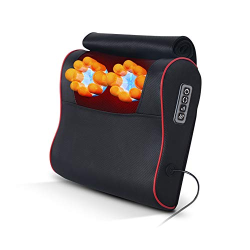 Preisvergleich Produktbild Massagekissen Nackenmassagegerät Moxibustion heißen knetenden Hals Multifunktions Hals Taille Schulter Körper Urlaub Geschenk Vater und Mutter