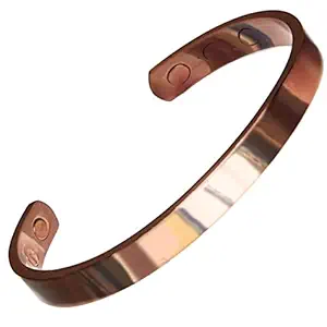 Copper Bracelet for Arthritis with 6 Powerful Magnets for Effective and Natural Relief of Joint Pain, Arthritis, RSI, and Carpal Tunnel