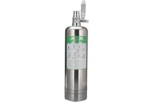 LYEAA Système de générateur de CO2 de 1 L/2 L, en Acier Inoxydable, réacteur de dioxyde de Carbone pour Aquarium, kit de générateur CO2 diffuseur de Bulles