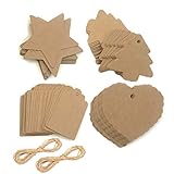 Las etiquetas colgantes están hechas de papel kraft de estudio.