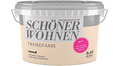 SCHÖNER WOHNEN FARBE Trendfarbe sand, matt 2 l, Sand - 2