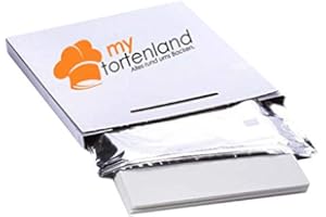 MYTORTENLAND Fotopapier/Dekorpapier Plus (Fondant Druckpapiper) DIN A4 (21 x 29 cm) 25 Stück