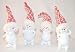 Produktbild Schneemann Figur Poly mit Strickmütze • 3 Motive zur Auswahl • Schneemänner Winter Weihnachten Weihnachtsdekoration Schneekinder (4 verschiedene Schneemänner stehend ca.11cm)