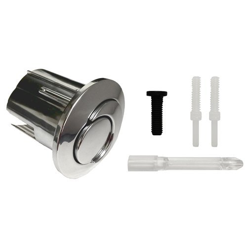 Bouton poussoir double et court 822043001 D2D chromé multicolore pour chasse d'eau de Roca