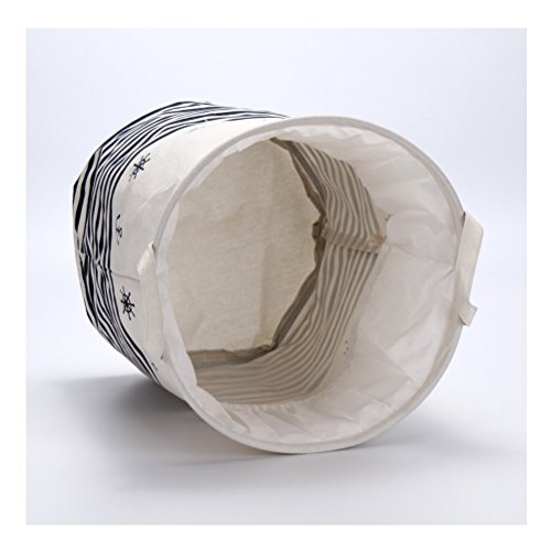 Fieans aufbewahrung foldable cotton line Waeschekorb Klapp Kinder Spielzeug organizer Spielzeug aufbewahrung Spielzeug Warenkorb Kleidung Halter waeschebox-Blau Streifen - 2