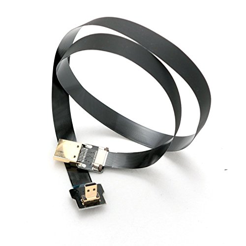 Neue schwarze FPV HDMI Kabel Micro Schnittstelle zu Standard-Schnittstelle für Gopro Sony A7RII A7SII A9 A6300 A6500 (eine umgekehrte Sockel A6000) 90 Grad DJI 30CM - 6