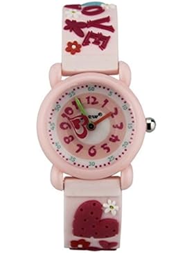 ACMEDE Mädchenuhr Mädchen Armbanduhr Analog Quarz Uhr Silikon Wasserdicht 30m