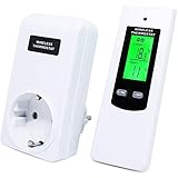 Thermostat Wireless für Heizkörper Thermostat Steckdose Heizkörper Thermostat Steckdose LCD-Display mit Hintergrundbeleuchtun