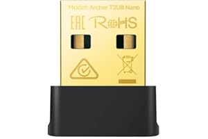 ‎TP-LINK TP-Link Archer T2UB Nano AC600 Nano Wi-Fi Bluetooth 4.2 adapter USB (2,4 GHz 200 Mbps, 5 GHz 433 Mbps, rozmiar nano obsługuje Win 11/10/8.1/8/7, standardy szyfrowania WPA3, Bluetooth 4.2)