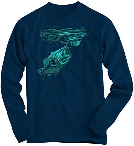 Fishing #1 Sweatshirt | Men | Fish | Fishing | Salmon | Fisherman | Rod |Â Sweater, Colour:Navy;Size:Large