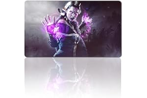 Four Leaves MTG Spielmatte Liliana, TCG Card Game Table Mat Größe 60X35CM + Wasserdichte Tasche, Teen, Young Adult