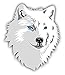 Produktbild Arctic Wolf Head Mascot Auto-Dekor-Vinylaufkleber 10 X 12 cm
