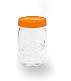 Lot De 12 Bocaux En Verre 900 Ml Avec Couvercles Twist-Off – Hermétiques, Pasteurisables, étiquettes Incluses – Pour Conservation, Fermentation, Cadeaux DIY