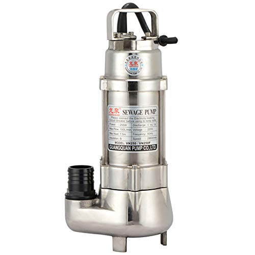 Preisvergleich Produktbild Yuan Tauchpumpen Edelstahl-Tauchpumpe Anti-Korrosions-chemische Schmutzwasser-Abwasserpumpe saure und alkalische Abwasser-Hebepumpe 304 316 316L Material 220V / 380V / & (Farbe : 250W, größe : 316)