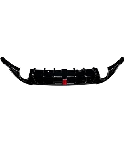 Spoiler Pare-chocs Arrière Pour VW Golf 6 (MK6) 2009-2013 - 2 Pièces, Noir Brillant - Pour GTI, GTD, R, R-Line - Garniture De Fenêtre Latérale