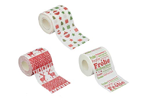 Preisvergleich Produktbild 6 Rollen Bedrucktes Toilettenpapier Weihnachten