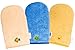 100% Cotton Wash Glove Hand Mitten Flannel -- Yellow -- 0 m+