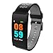 Produktbild Smart-Fitness-Uhr mit Herzfrequenz-Monitor/Dorical Damen Herren Kinder USB-Lade-Fitness-Tracker/Armband mit Schrittzähler, Kalorienzähler, Schlaf-Monitor für Android iOS(Grau)