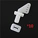 Produktbild Jiexing 10 pcs Nylon Pin Horns 21x11 mm (4 Hole) For RC Model Airplane Parts Remote Control Foam Electric Plane FM11-605B