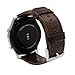 Produktbild Pinhen 18mm Armband - Echt Leder Uhrenarmband Lederarmband Uhr Band Ersatzband für Huawei Watch W1, Huawei fit, Talkband B5, Withings Activite, Fossil Gen 4 Q Venture HR (18MM Coffee)