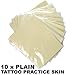 BEIYI® Beauty J0030 10 x TATTOO PRACTICE SKIN SUPERB QUALITY 20 cm x15cm (8"x6")LEARNING BLANK