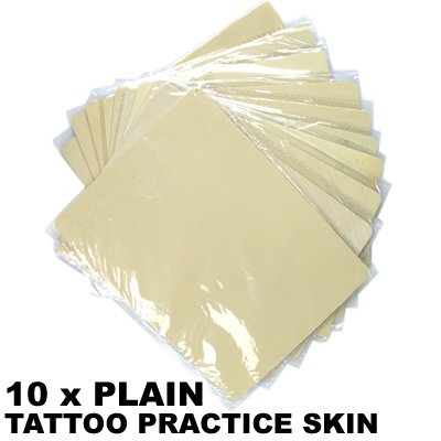 BEIYI® Beauty J0030 10 x TATTOO PRACTICE SKIN SUPERB QUALITY 20 cm x15cm (8"x6")LEARNING BLANK