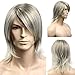 Produktbild Bumen Herren Perrücke Blonde Herren Perücke Lace Front Wig Short Natürliche Volle Mann Curl Perücke Cosplay Party Herren Perücke Kostüm-Kopfbedeckungen Herren Haarteile Herren Wig Mix Toupiert