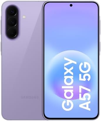 Samsung Galaxy A57 5G, 128GB, 3 anni di Garanzia, Smartphone sottile, Cerchia e Cerca, Gomma Oggetto, Volto Migliore, Tripla Camera, IP68, 5.000 mAh, Awesome Lilac [Versione Italiana]