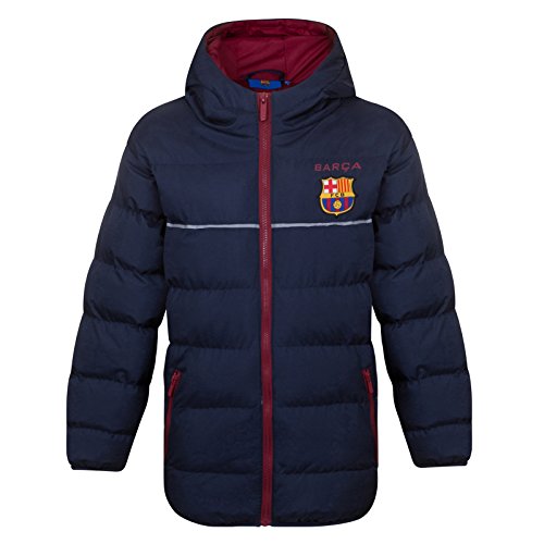 FC Barcelone officiel - Doudoune matelassée thème football - à capuche - garçon