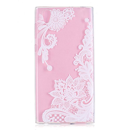 Ecoway Sony Xperia L1 Case Cover, TPU Clear Soft Silicone Housse en Silicone Housse de Protection Housse pour téléphone Portable pour Sony Xperia L1 - Pattern 19
