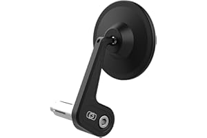 Oxford Products Ltd. Motorcycle Bar End Mirror. Street Left. OX535, Black