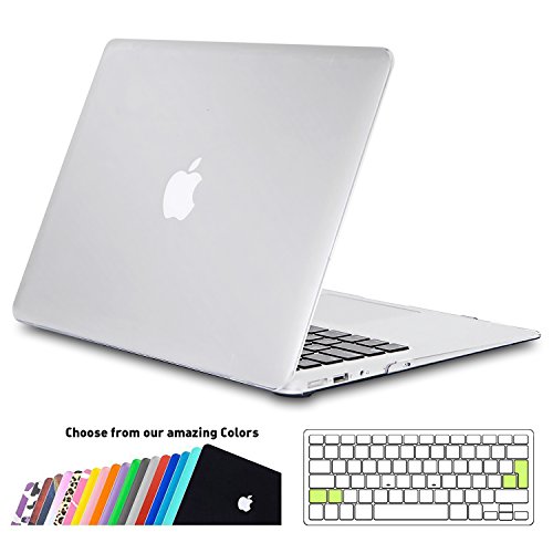 MacBook Air 11 H  lle Case iNeseon Slim Plastik Hartschale Schale Cover mit EU Transparent Tastaturschutz Schutzh  lle f  r Apple MacBook Air 11 6 Zol