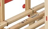 Impag® Holzschlitten Rodelschlitten mit Zuggurt und Lehne Davos 115 cm lang - 6