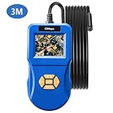 Industrielles Endoskop ist einfach zu bedienen: Nach dem Einschalten des Inspektionsendoskopes kann es sofort verwendet werden, ohne dass Software von Handy und Computer heruntergeladen wird. Die 9,8 ft digitale Endoskop-Kamera kann weiter gesehen und einfacher zu bedienen