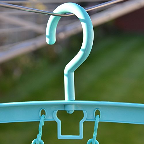 Kunststoff Mini-Wäschespinne mit 8 Klammern – Hangerworld - 8