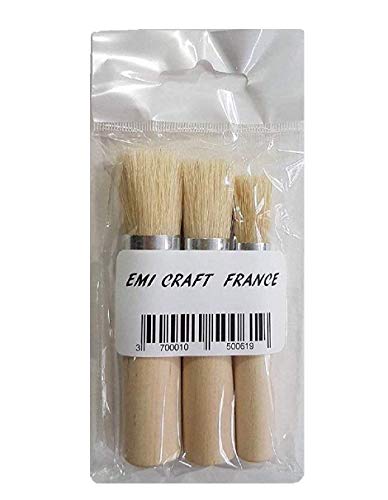 Pennelli per stencil, diam: 11+14+17 mm, 3asst. EMI Craft