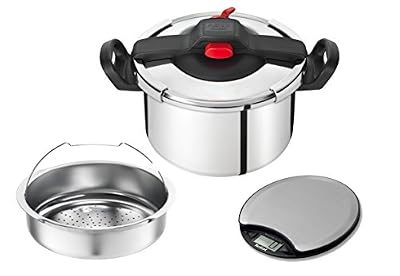 Seb YY2379FA Clipso Essential Autocuiseur Acier Inoxydable 7,5 L + Balance Platine