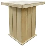 Material: Madera de pino, verde impregnada (resistente a la putrefacción)