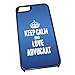 Produktbild Schwarz Cover für iPhone 5/5S 0757 blau Keep Calm und Love Eierlikör