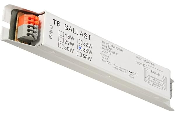 Elektronisk ballast T8 Elektronisk ballast fluorescerande rör, 2x36W bred spänning Fluorescerande ljus Instant Start Energy Saving Lamp Ballast