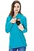 Bearsland Women's Winter Sporty Hoodie Breastfeeding Nursing Top Blue UK Size 10-12