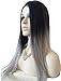Sylvia Sexy Long Silky Straight Ombre Capless/Lace Front Synthetic Wig