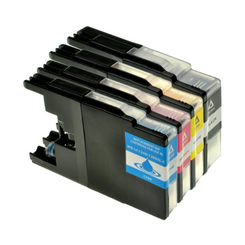 4er Set Tintenpatrone f. Brother LC1240 1xBK,C,M,Y-BK 30ml,Color je 23ml kompatibel zu LC1240