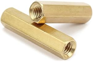 ORANXIN M2 x 5mm 40 Pcs Double through Laiton Entretoises Vis Filetage femelle Goujon d'ordinateur Creux Creux Standoffs PCB Carte mère Cuivre Pilier