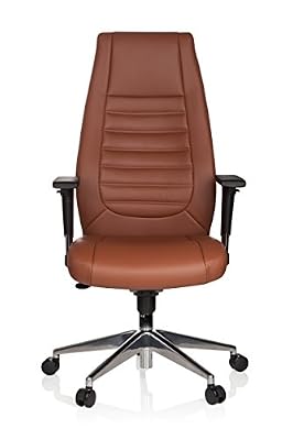 hjh OFFICE 600989 fauteuil de bureau, chaise bureau VITORO marron
