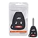 Price comparison product image GHGJHGDFSD For Jeep Charger Durango Commander Cherokee For Dodge Magnum Caliber Challenger Nitro Silicone Remote Key Case Fob Shell Cover