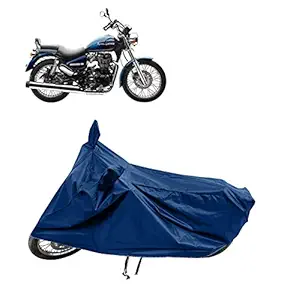 Tricway Bike Body Cover for Royal-Enfield Thunderbird 350 with Water Resistant Polyester Fabric (Navy Blue)