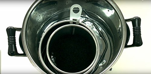 IMZA Wasserkocher Teebereiter Teemaschine (8 Liter, ca. 80 Gläser, geeignet für gewerbliche Verwendung) / 1700 Watt/ aus rostfreiem Cr-Ni-Edelstahl/ inkl. Sieb/ Maße: 47x32x31 cm - 5