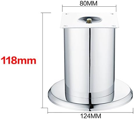 metal table legs Sofa feet furniture cabinets feet TV cabinet coffee table legs tables and chairs legs and legs iron chrome furniture feet ( Size : 118mm , UnitCount : 4 pcs )