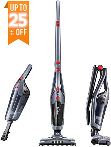 Kealive Aspirateur Balai, Aspirateur à Main Balai Sans Fil 2 en 1 Aspirateur Balai Sans Sac Léger Protable Puissant Aspirateur Balai Électriques pour Maison, Voiture, Cuisine, Tapis